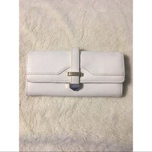 White and gold wallet